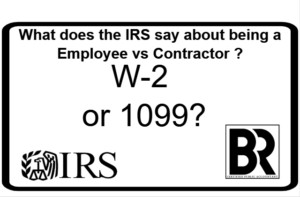 1099 Vs W2 What does the IRS say?