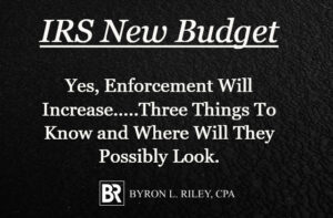 New Irs budget